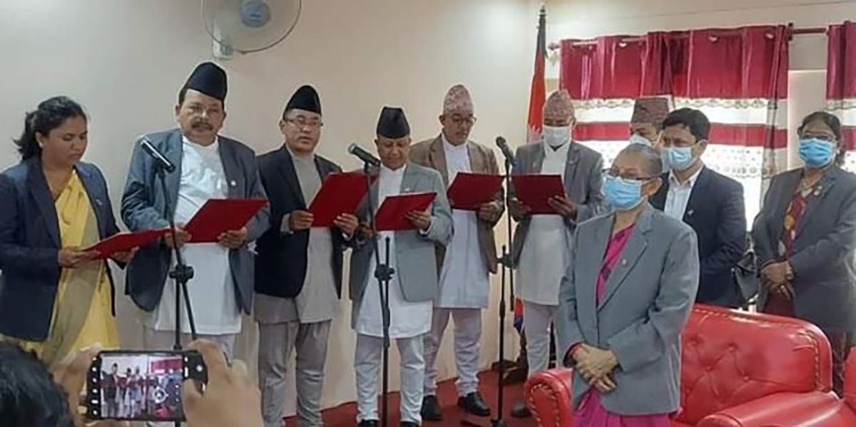 वाग्मतीमा मन्त्रिपरिषद् विस्तार, १० मन्त्री थपिए 